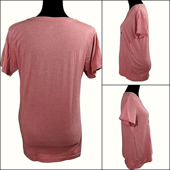PositiviTees Be Kind T-Shirt Top S (4-6) Dusky Rose Pink Crew Neck Short Sleeve - Picture 2 of 11